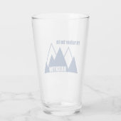 Ich wäre lieber in Brighton Utah Mountain Glas (Rückseite)