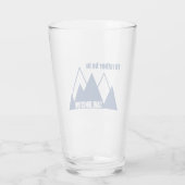 Ich wäre lieber in Cave Junction Oregon Mountain Glas (Rückseite)