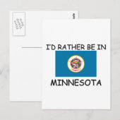 Ich wäre lieber in Minnesota Postkarte (Vorne/Hinten)
