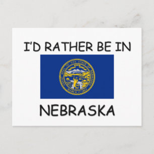 Ich wäre lieber in Nebraska Postkarte