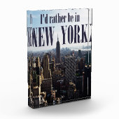 "Ich wäre lieber in New York" Foto Block (Links)