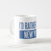 Ich wäre lieber in New York Kaffeetasse (Vorderseite Links)