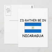 Ich wäre lieber in Nicaragua Postkarte (Vorne/Hinten)