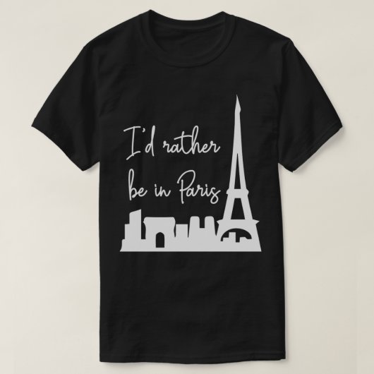 Ich wäre lieber in Paris Pullover (Design vorne)
