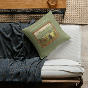 Ich wäre lieber in Pemberly Jane Austen Vintage Kissen