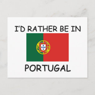 Ich wäre lieber in Portugal Postkarte