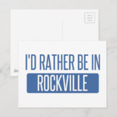 Ich wäre lieber in Rockville Postkarte (Vorne/Hinten)