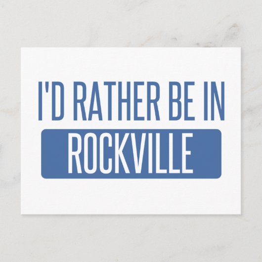 Ich wäre lieber in Rockville Postkarte (Vorderseite)