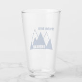 Ich wäre lieber in Snoqualmie, Washington Mountain Glas (Rückseite)