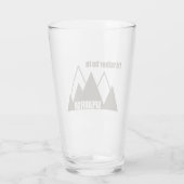 Ich wäre lieber in Spearfish South Dakota Mountain Glas (Rückseite)