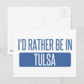 Ich wäre lieber in Tulsa Postkarte (Vorne/Hinten)