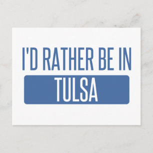 Ich wäre lieber in Tulsa Postkarte
