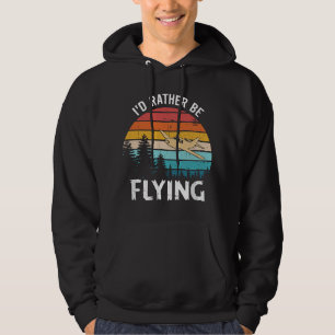 Ich wäre lieber mit T Aviation Flugzeug Pilot  Hoodie