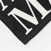 ICH WÄRE LIEBER REICH ALS SEXY - weiße Schrift Fleecedecke (Ecke)