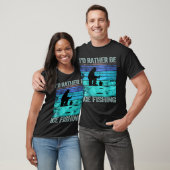 Ich wäre lieber Retro-Eisfischen T-Shirt (Unisex)