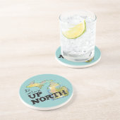 Ich wäre lieber Up North Michigan Sandstein Untersetzer (Seite)