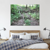 Ich wäre lieber weg! leinwanddruck (Insitu (Schlafzimmer))