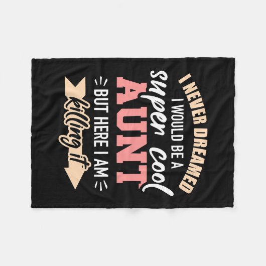 Ich wäre sehr Cool Fleecedecke (Vorderseite (Horizontal))