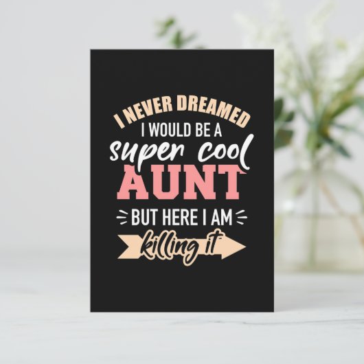 Ich wäre sehr Cool RSVP Karte (Stehend Vorderseite)