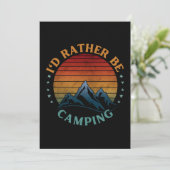 ICH WÄRE STATT CAMPING. EINLADUNG (Stehend Vorderseite)