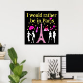 ICH WÄRE STATT IN PARIS POSTER (Heimbüro)
