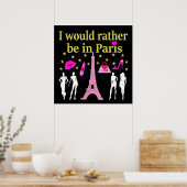ICH WÄRE STATT IN PARIS POSTER (Küche)