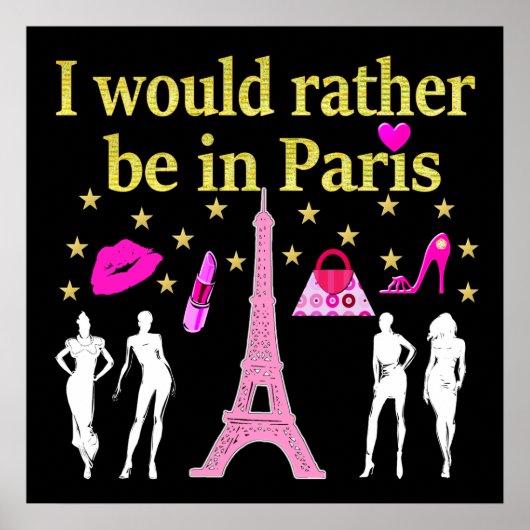 ICH WÄRE STATT IN PARIS POSTER (Vorne)