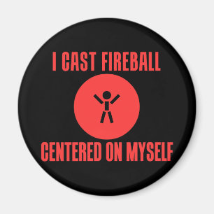 Ich warf Feuerkugel Magnet