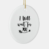 Ich warte auf dich keramik ornament (Rechts)