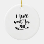 Ich warte auf dich keramik ornament (Hinten)