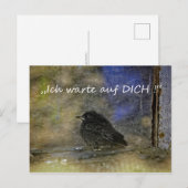 Ich warte auf Dich - Postkarte (Vorne/Hinten)