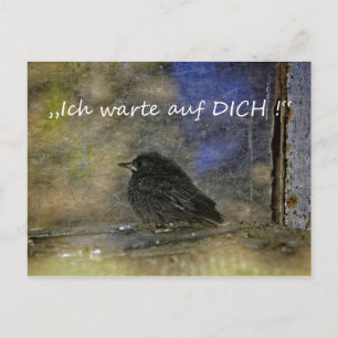 Ich warte auf Dich - Postkarte