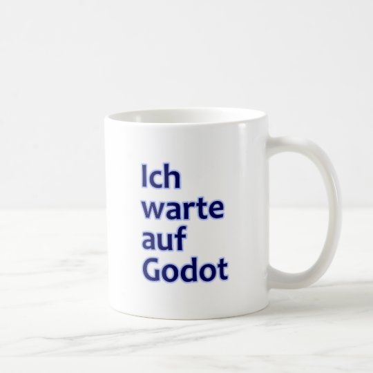 Ich warte auf Godot Kaffeetasse