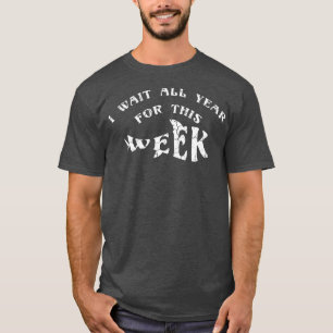 Ich warte das ganze Jahr auf die sonnigen Haie die T-Shirt
