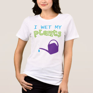 Ich warte meine Pflanze auf ein lustiges Gartendes Tri-Blend Shirt