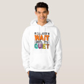 Ich warte nur, bis es ruhig ist - sonniges Hallowe Hoodie (Vorne ganz)