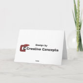 Ich warte Sie Karte (Rückseite)