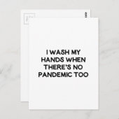 Ich wasche mir die Hände Postkarte (Vorne/Hinten)
