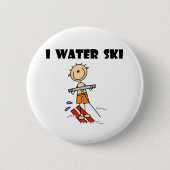 Ich Wasser-Ski Button (Vorderseite)