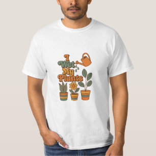 Ich wässere meine Pflanzen – Retro 70er Streifen T-Shirt