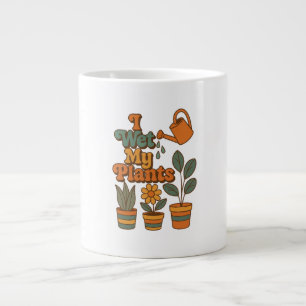 Ich wässere meine Pflanzen – Retro-Streifen der 70 Jumbo-Tasse
