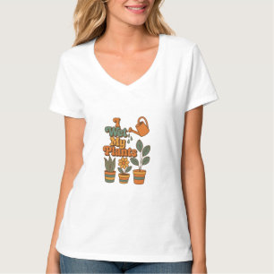 Ich wässere meine Pflanzen – Retro-Streifen der 70 T-Shirt