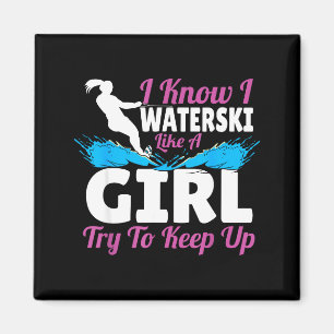 Ich Wasserski fahre wie ein Mädchen und versuche m Magnet