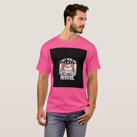 Ich Watching Anime T-Shirt (Vorne ganz)