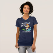 Ich waterski wie ein Girl-Funny-Zitat T-Shirt (Vorne ganz)