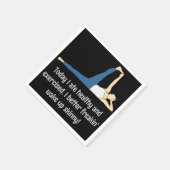 "Ich weck besser dünn auf" - Funny Cocktail Napkin Serviette (Ecke)