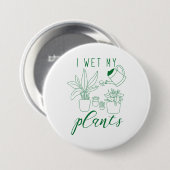 Ich wecke meine Pflanze Button (Vorne & Hinten)