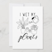 Ich wecke meine Pflanze Dankeskarte (Vorderseite)