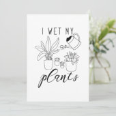 Ich wecke meine Pflanze Dankeskarte (Stehend Vorderseite)