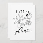 Ich wecke meine Pflanze Dankeskarte (Vorne/Hinten)